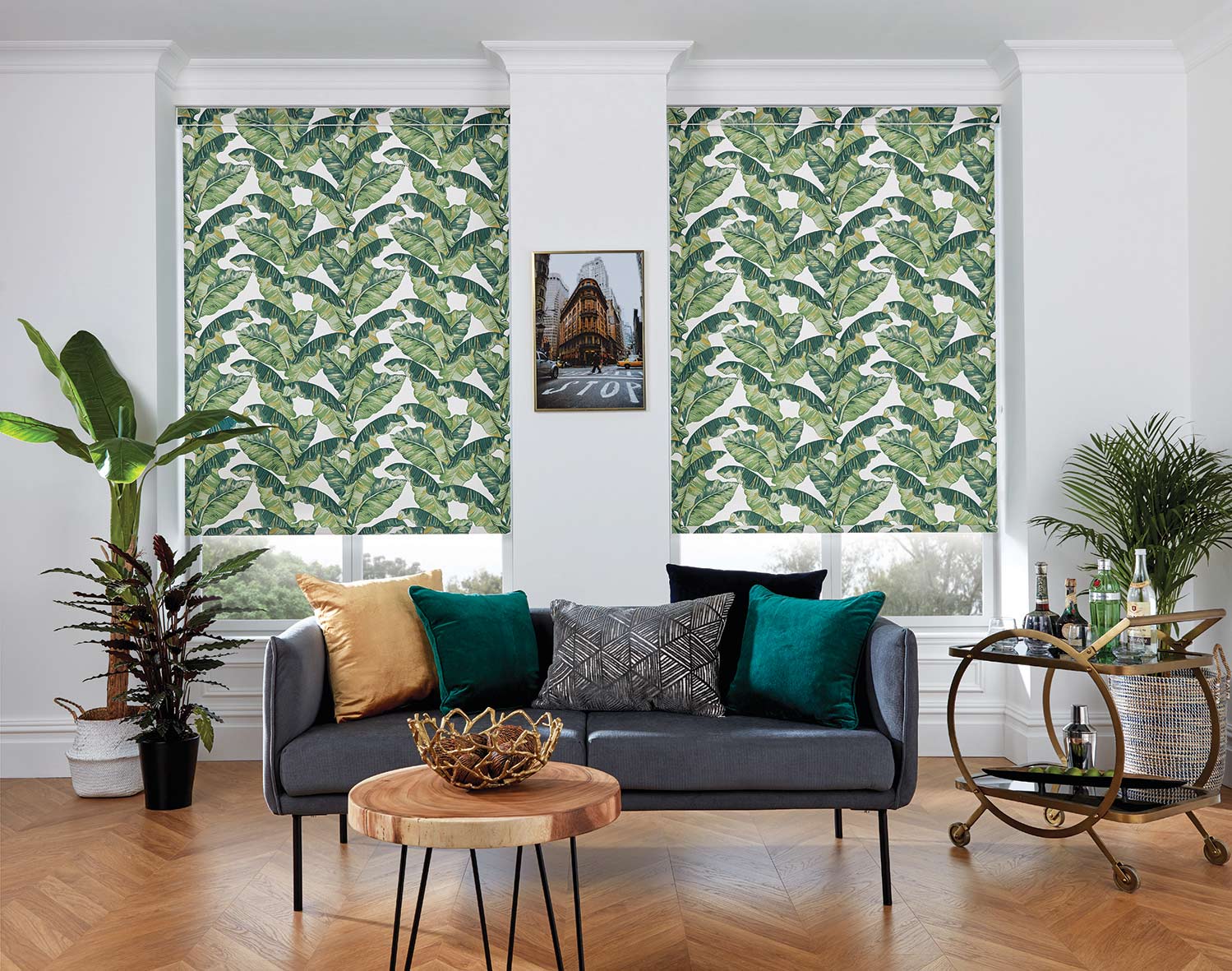 stiffened roller blind fabric